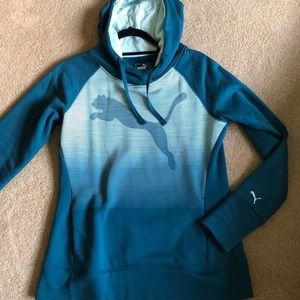 Puma Women’s Logo Hoodie Sweatshirt sz M